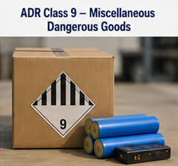 Baterias de lítio e materiais perigosos diversos ao abrigo do ADR Classe 9