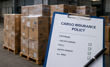Cobertura de seguro de carga para paletes, contentores e mercadorias transportadas na logística