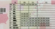 Exemplo de Certificado de Competência Profissional do Motorista Código 95