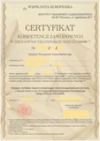 Exemplo de Certificado de Competência Profissional de um gerente