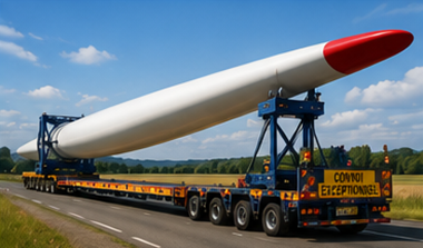 Reboque extensível a transportar carga longa sobredimensionada e estruturas industriais