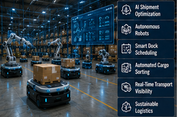 Futura instalação automatizada de cross-docking a utilizar robótica, IA e tecnologia logística inteligente