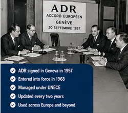 Desenvolvimento histórico da regulamentação ADR e do transporte de mercadorias perigosas na Europa