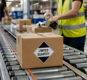 Processo logístico e de transporte ADR de mercadorias perigosas em Quantidade Limitada