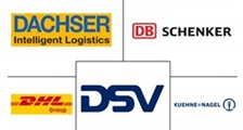 Logotipos das principais empresas de transporte na Alemanha
