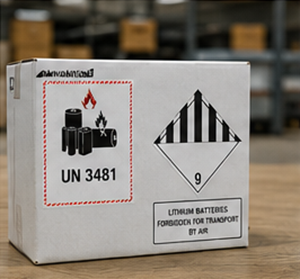 Transporte de baterias de lítio em quantidade limitada ao abrigo de isenções ADR