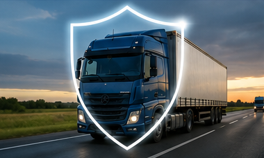 Seguro de veículos para camiões comerciais para empresas de logística e transporte de mercadorias