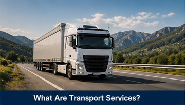 Rede logística europeia com camiões, armazéns e rotas de transporte conectadas entre cidades