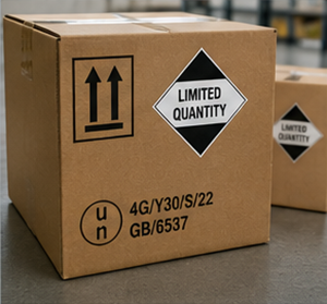 Embalagem e etiquetas no transporte ADR de mercadorias perigosas em Quantidade Limitada